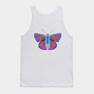 Beautiful Purple-Shot Copper Butterfly Tank Top